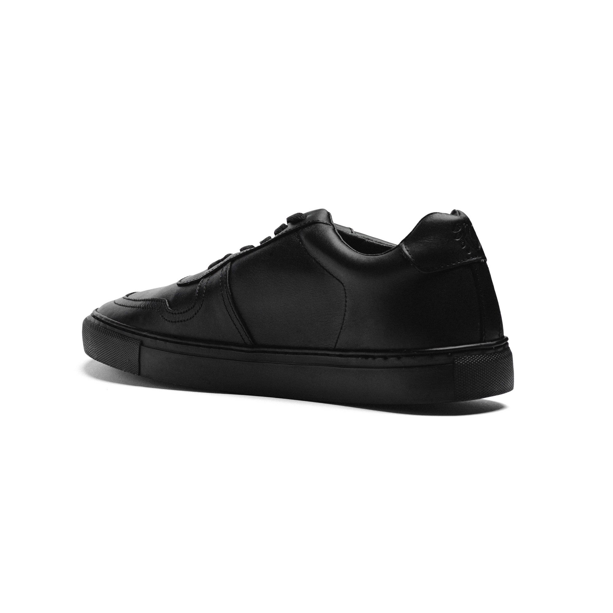BLACK PEPPERS Lowtop Leather Sneaker TURIN Full Black