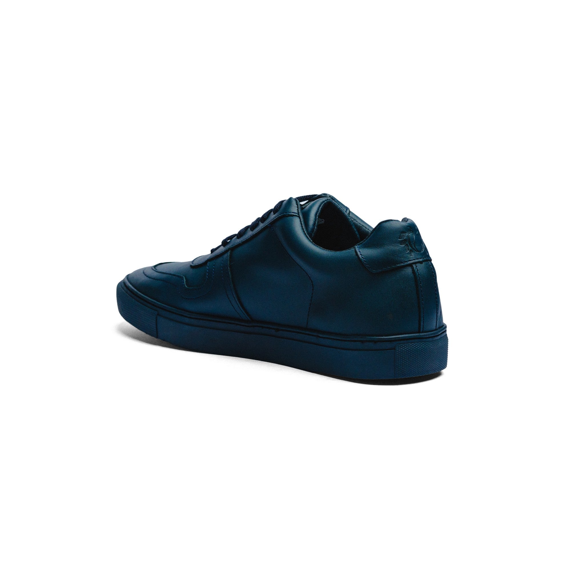 BLACK PEPPERS Lowtop Leather Sneaker TURIN Full Navy Blue