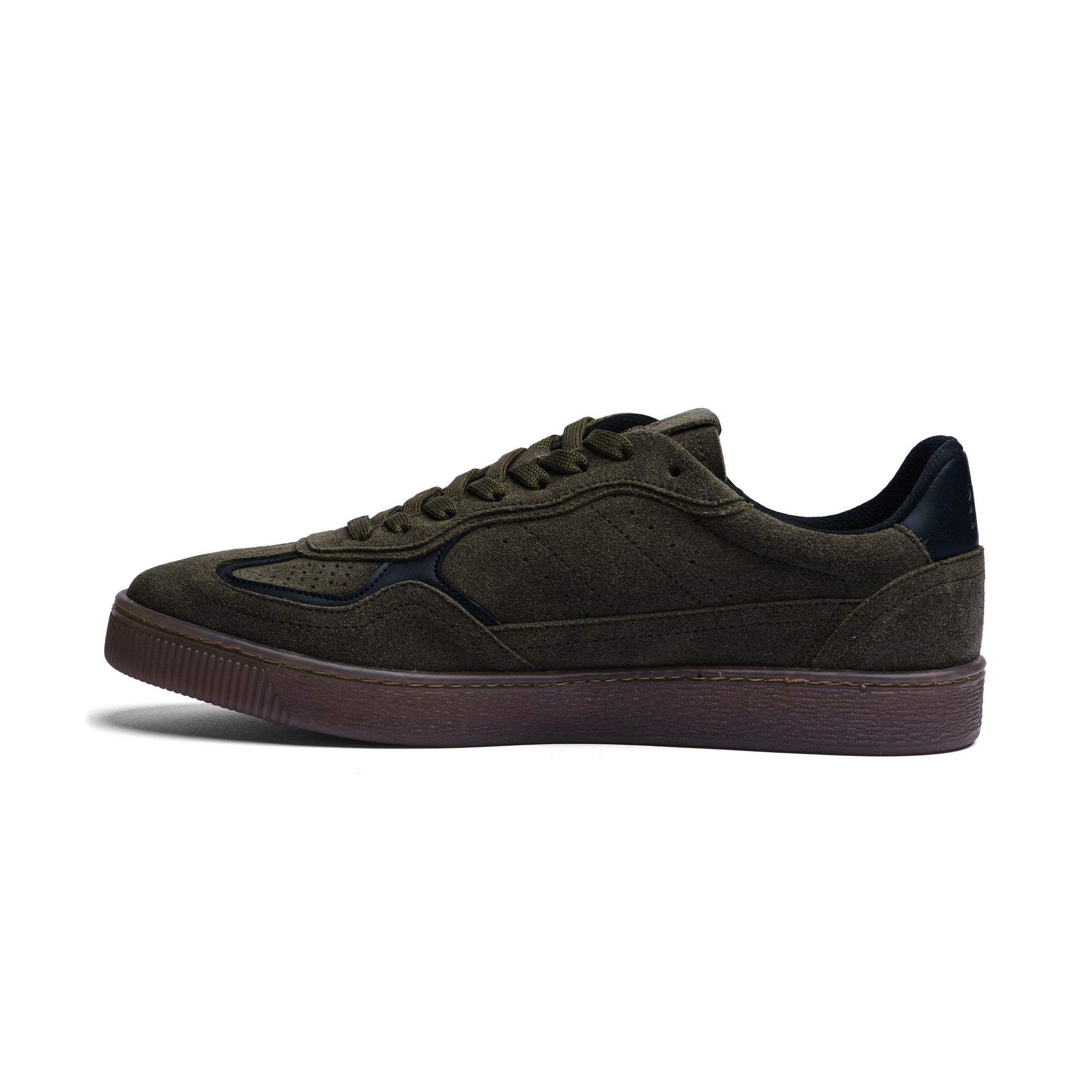 BLACK PEPPERS Lowtop Leather Sneaker PARMA Olive Green