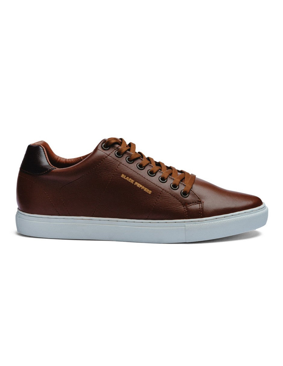 Lowtop Leather Sneaker CORE Camel