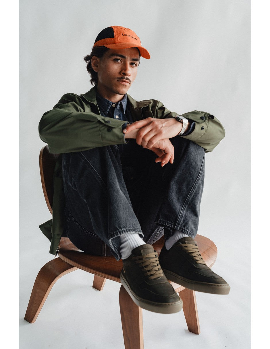Lowtop Suede Sneaker TURIN Olive Green