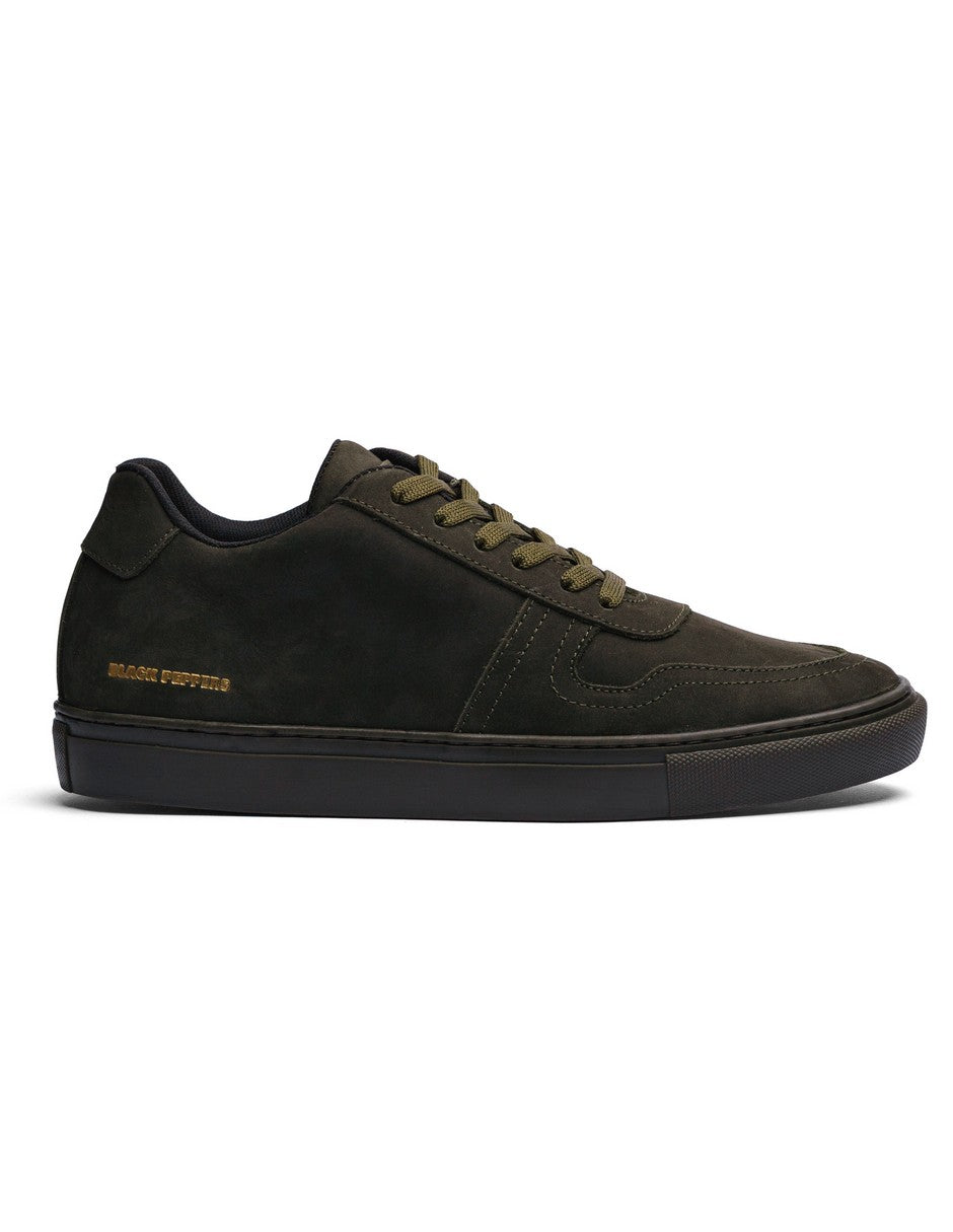Lowtop Suede Sneaker TURIN Olive Green