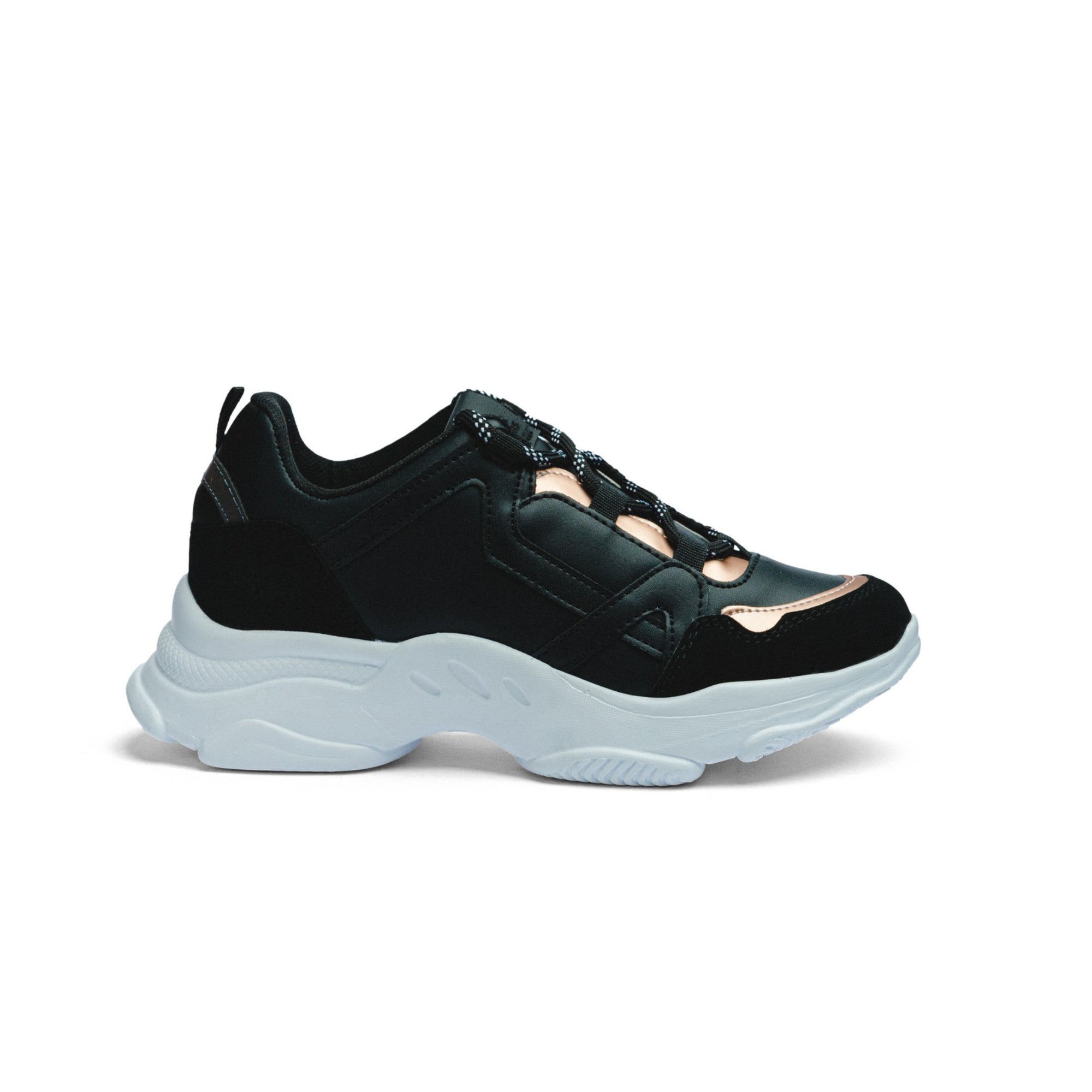 BLACK PEPPERS Black/Rose Gold Chunky