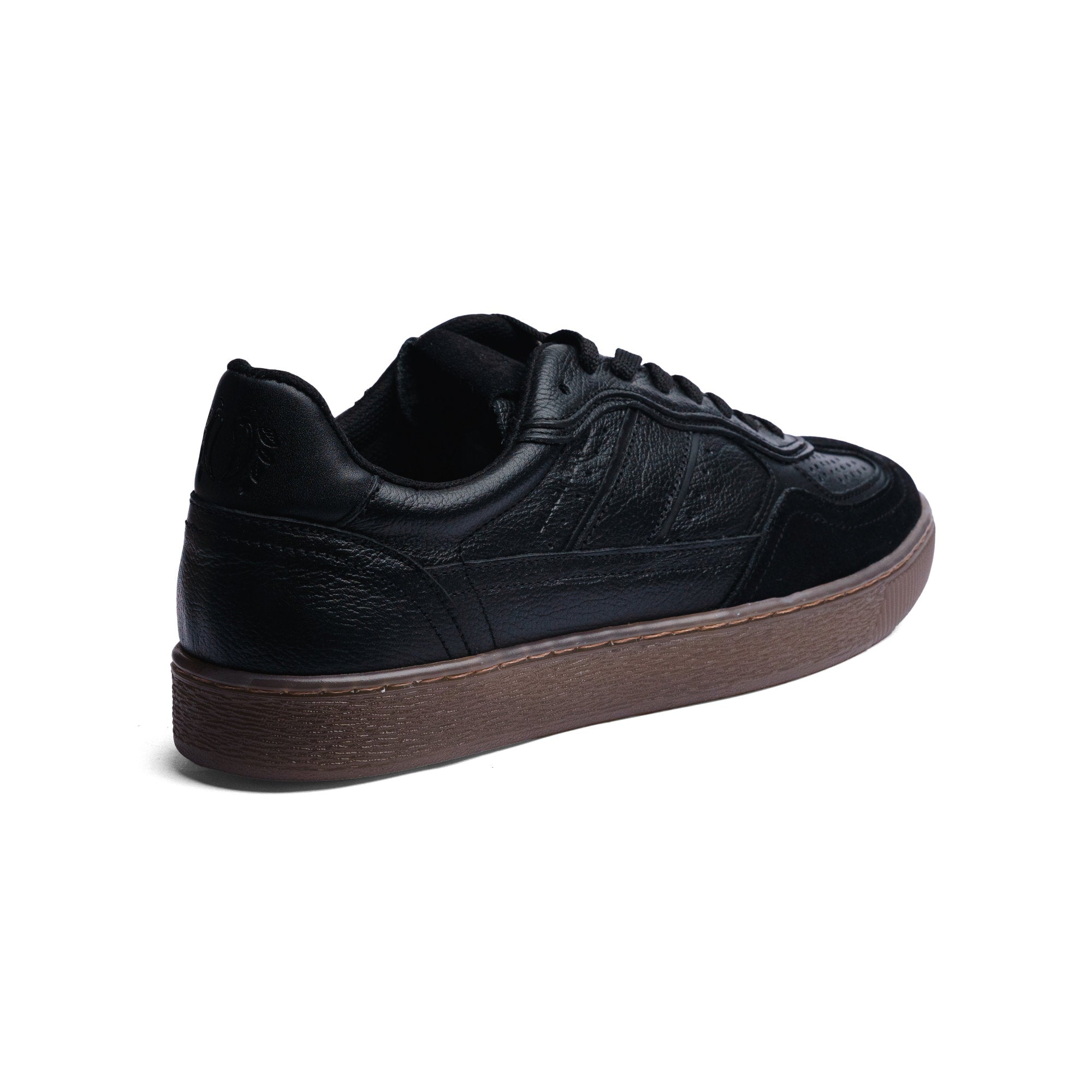 BLACK PEPPERS Lowtop Leather Sneaker PARMA Black