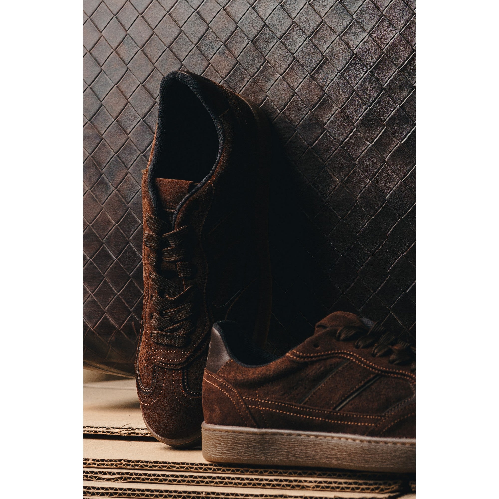 BLACK PEPPERS Lowtop Leather Sneaker PARMA Brown