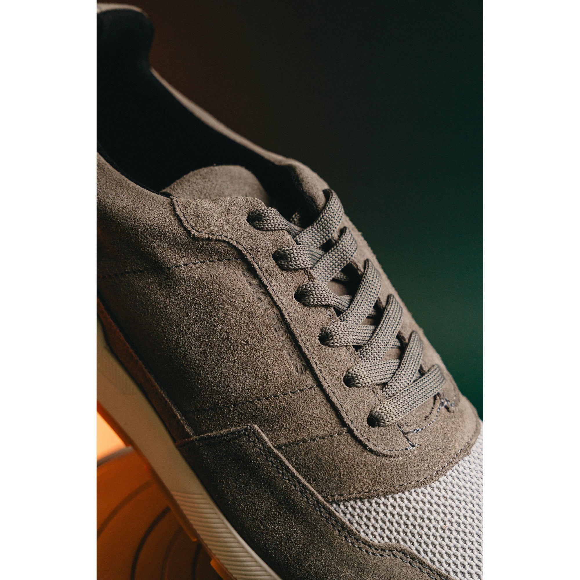BLACK PEPPERS Trainer Suede Sneaker VERONA Gray