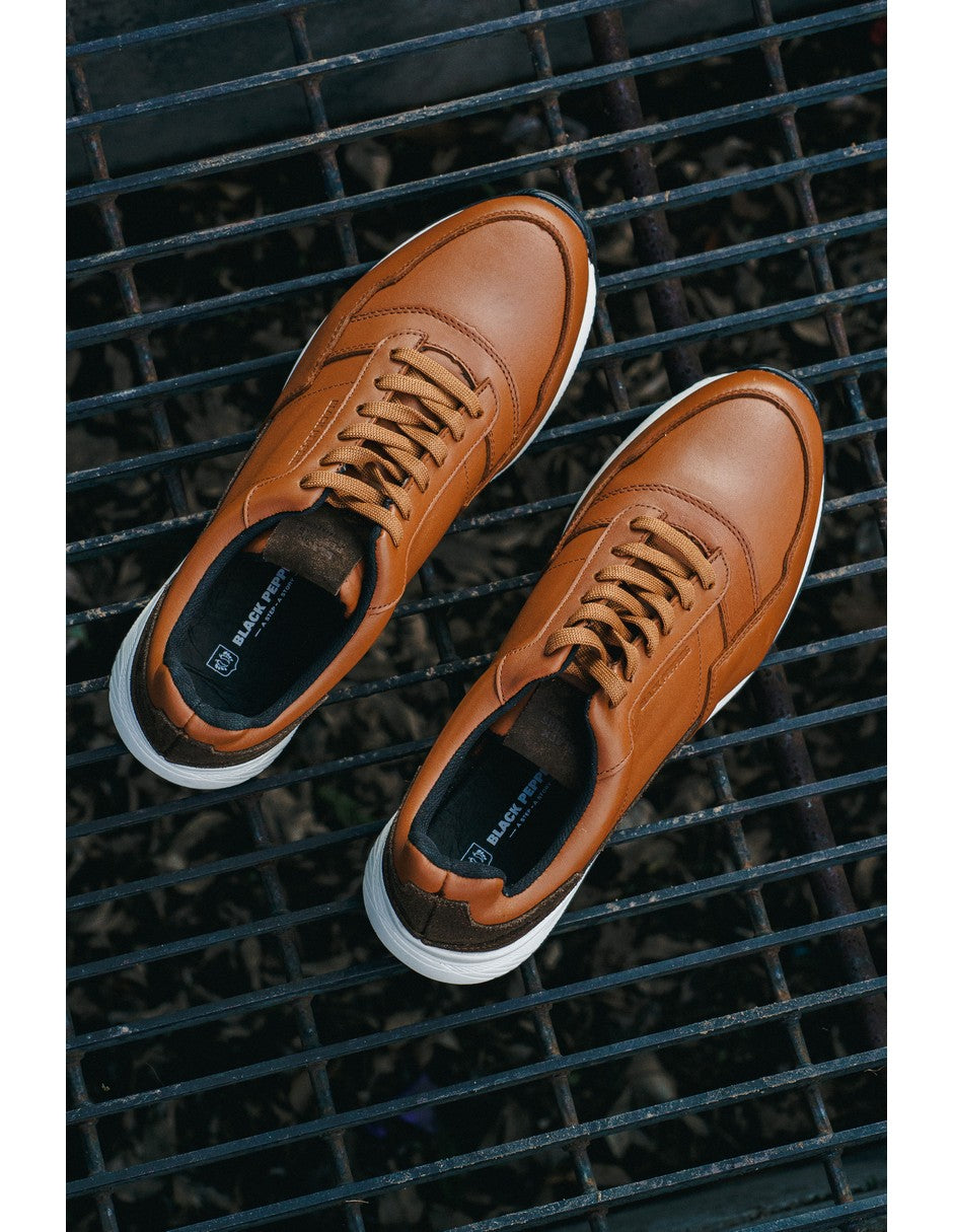Trainer Leather Sneaker VERONA Camel