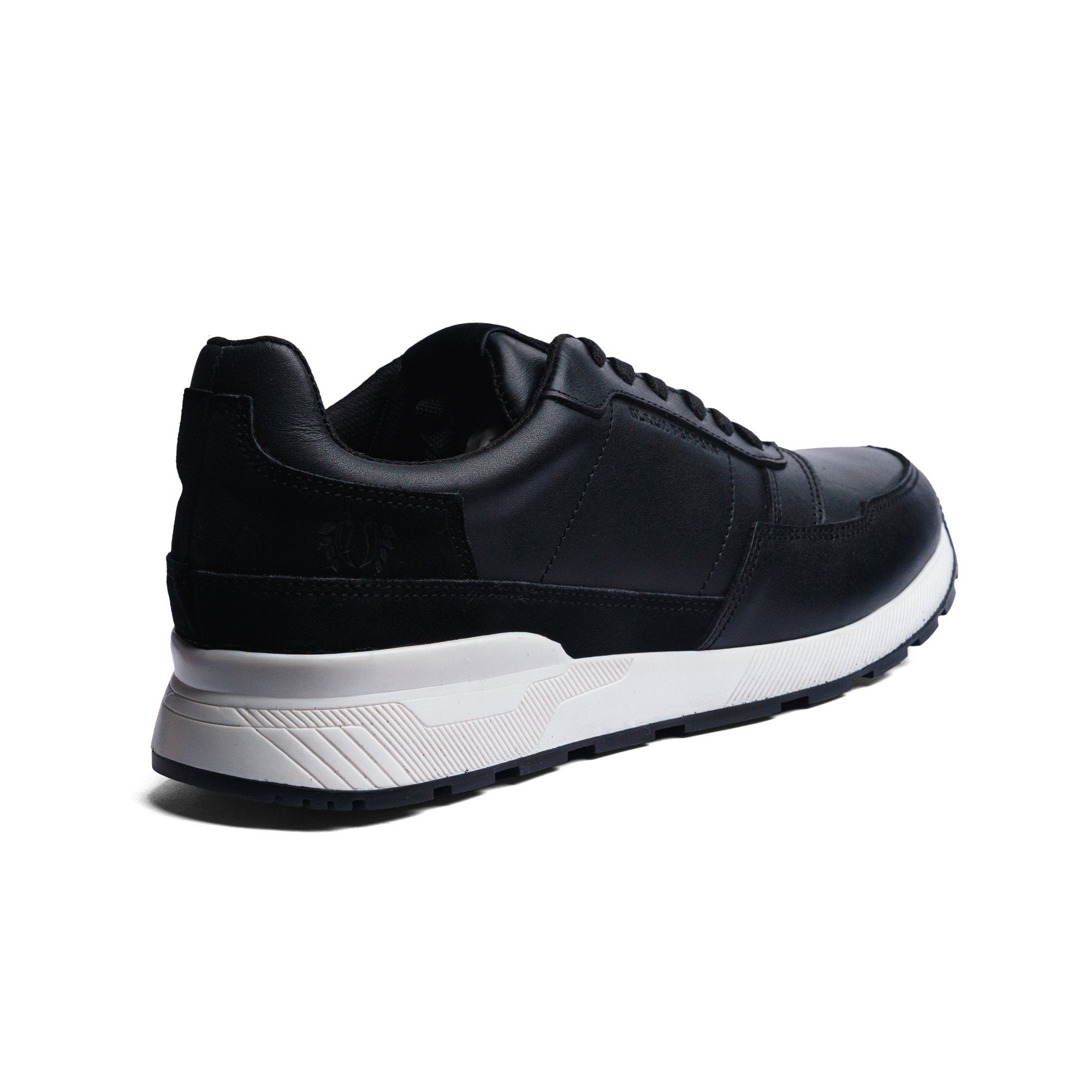 BLACK PEPPERS Trainer Leather Sneaker VERONA Black