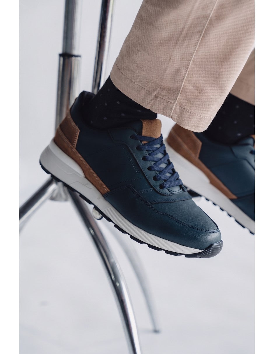 Trainer Leather Sneaker VERONA NAVY