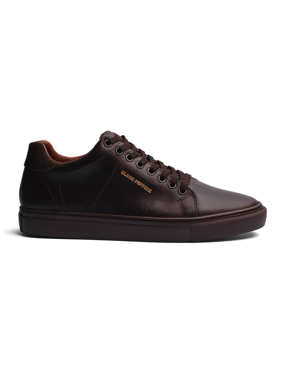 Lowtop Leather Sneaker CORE Full Chocolate