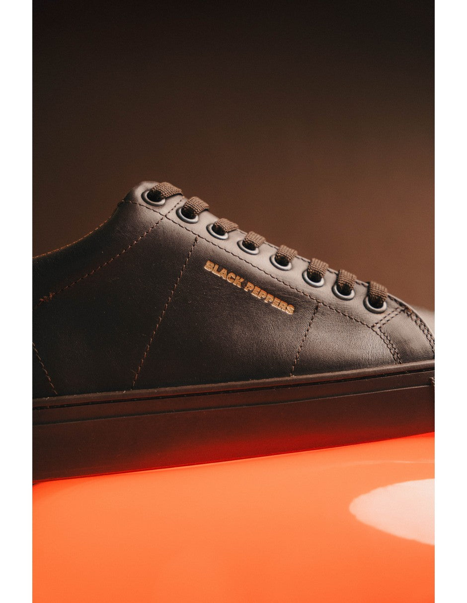 Lowtop Leather Sneaker CORE Full Chocolate