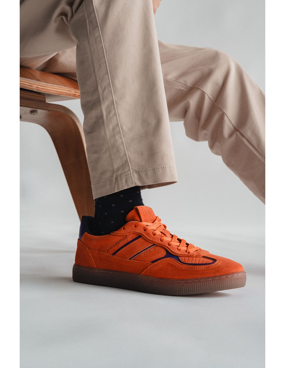 Lowtop Suede Sneaker PARMA Electric Orange
