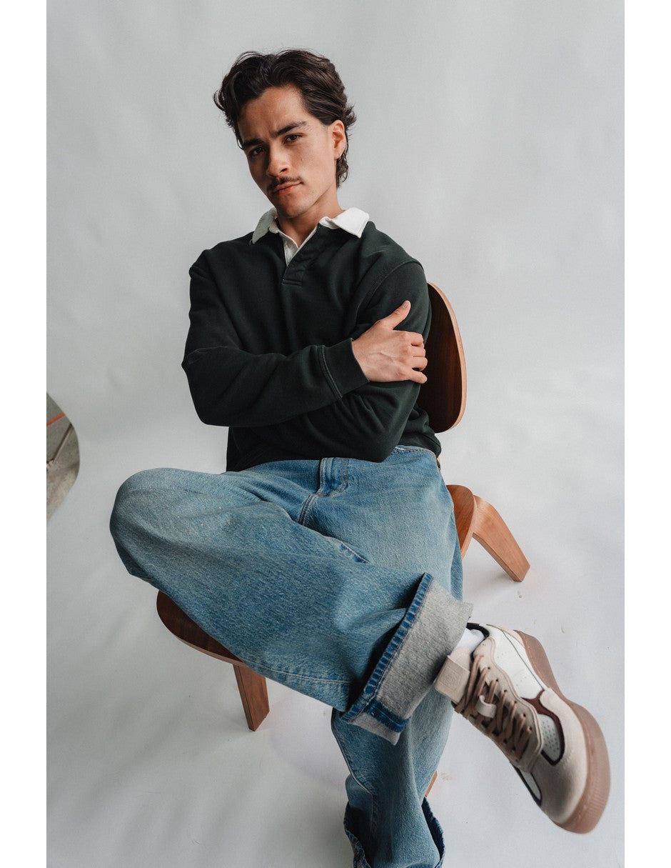 Lowtop Leather Sneaker PARMA Cream/Wine