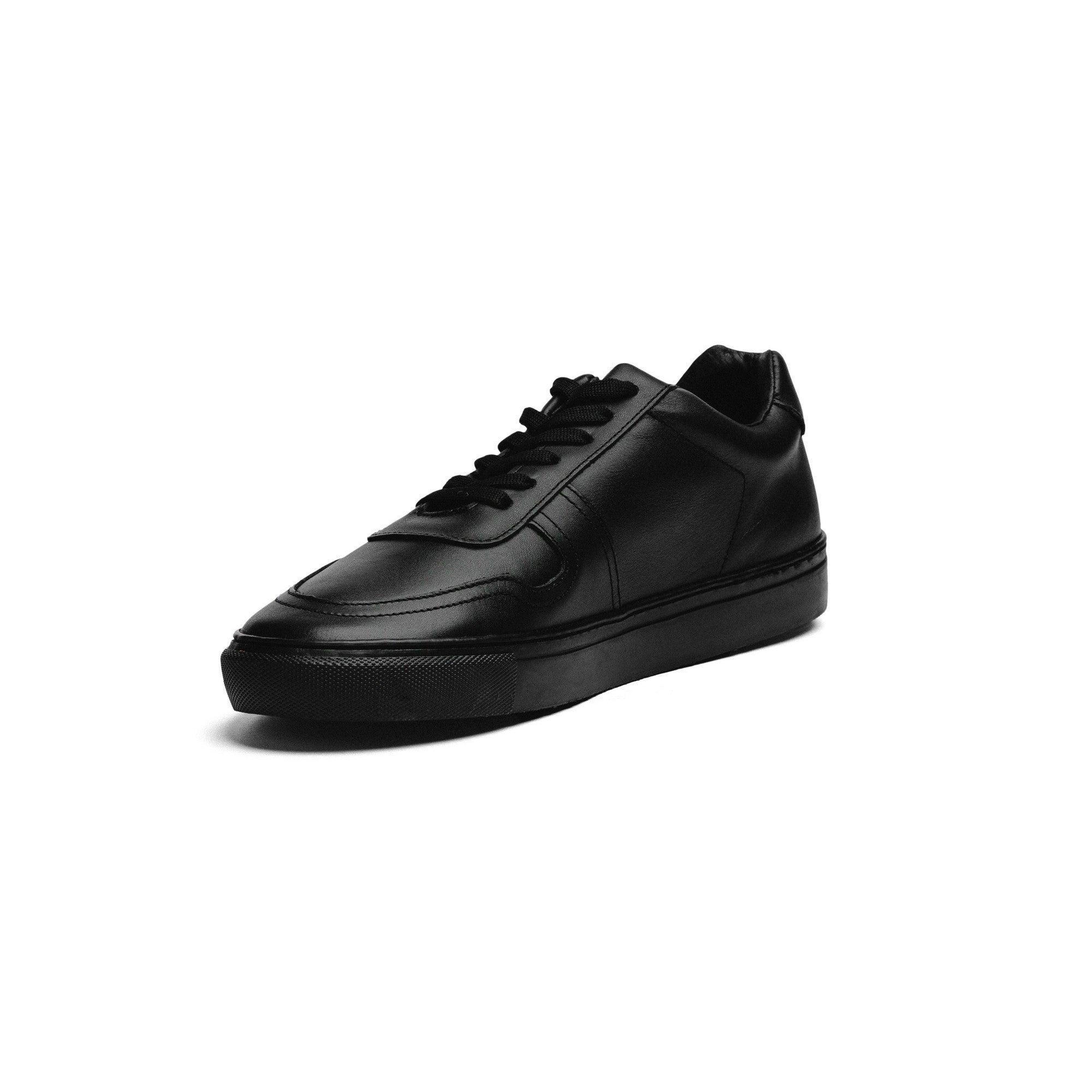 BLACK PEPPERS Lowtop Leather Sneaker TURIN Full Black