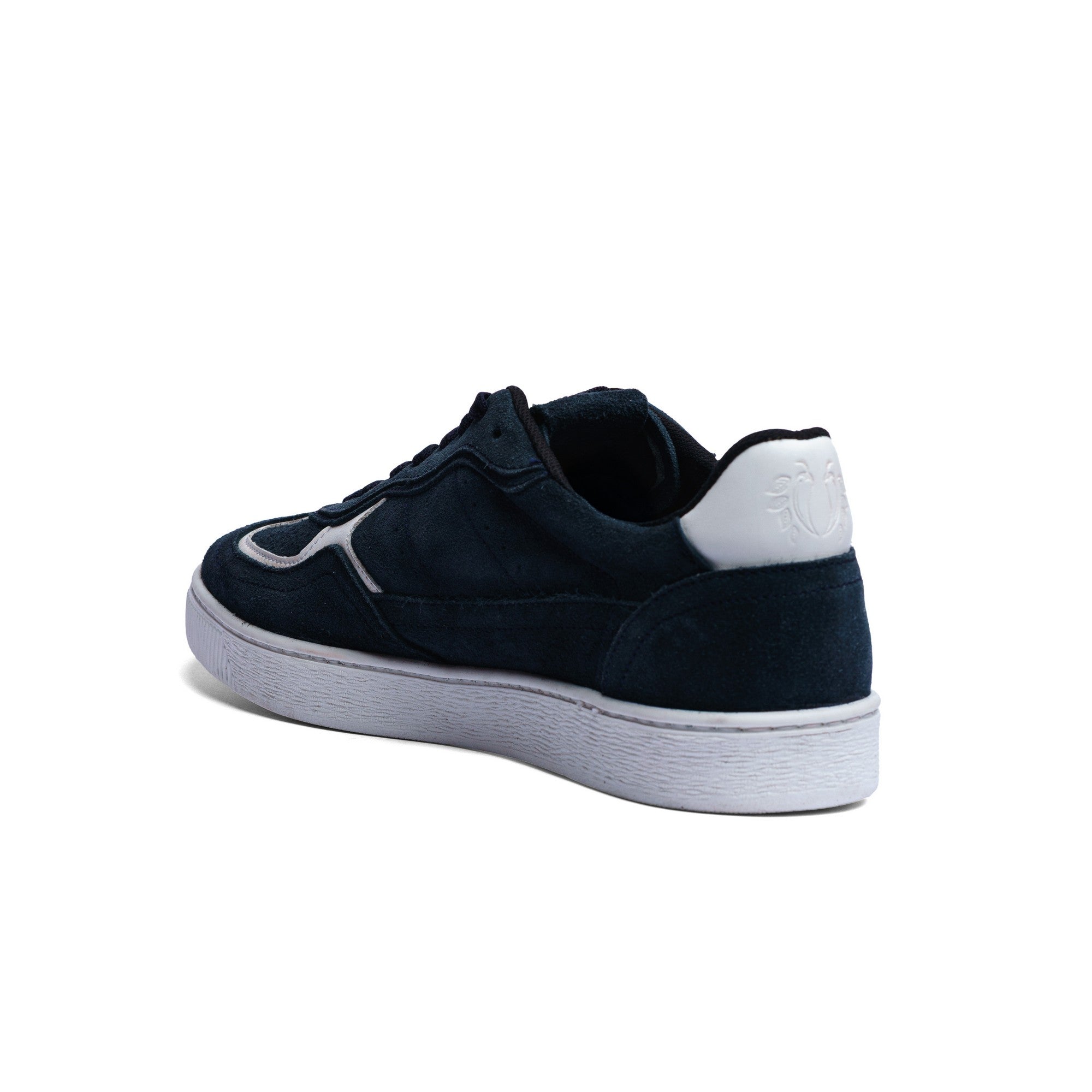BLACK PEPPERS Lowtop Leather Sneaker PARMA Navy Blue