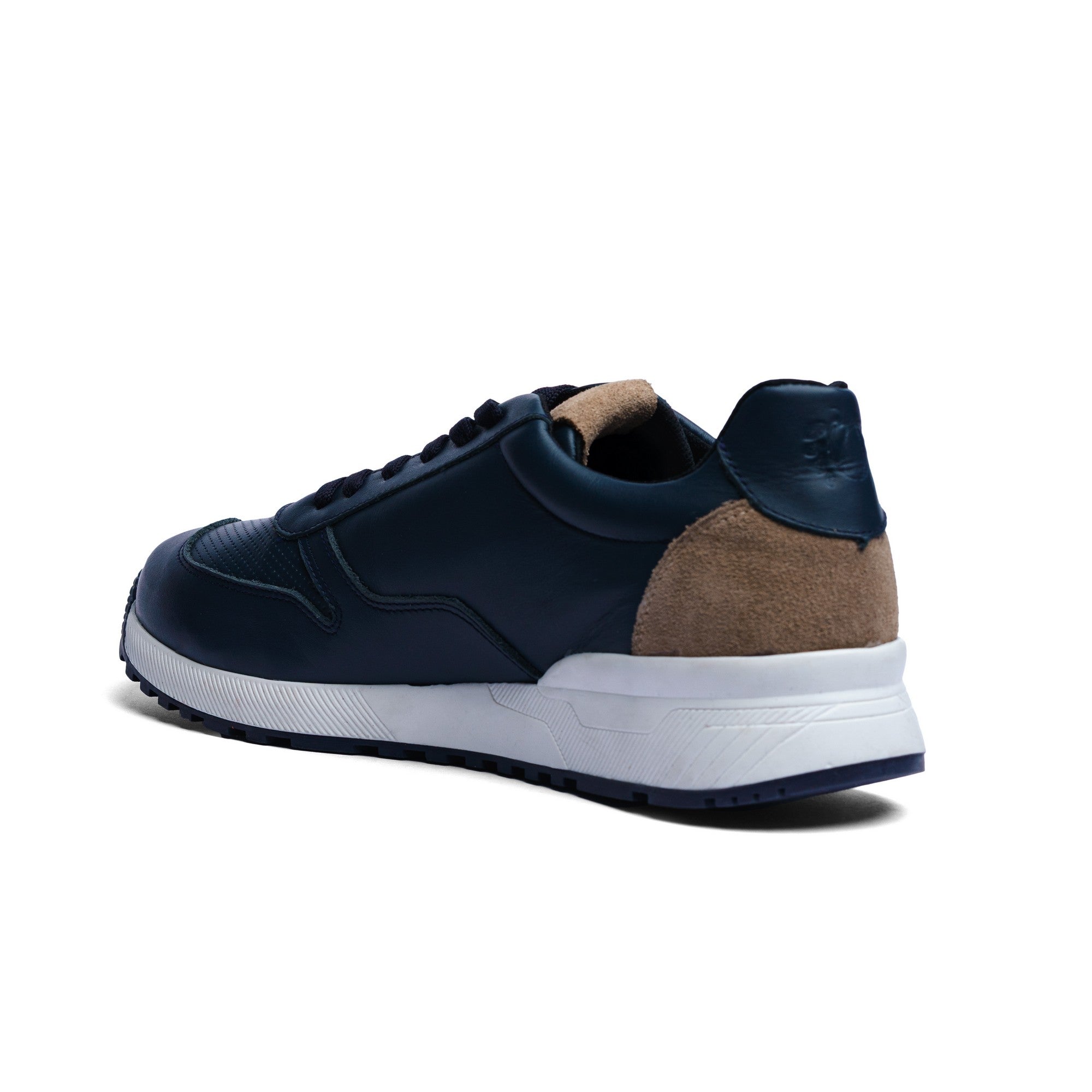 Tenis de Piel Black Peppers Trainer Leather Sneaker EOS Navy/White Sole