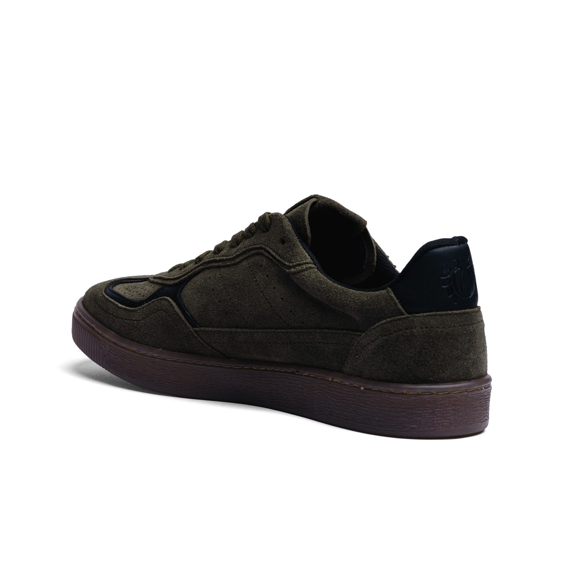 BLACK PEPPERS Lowtop Leather Sneaker PARMA Olive Green
