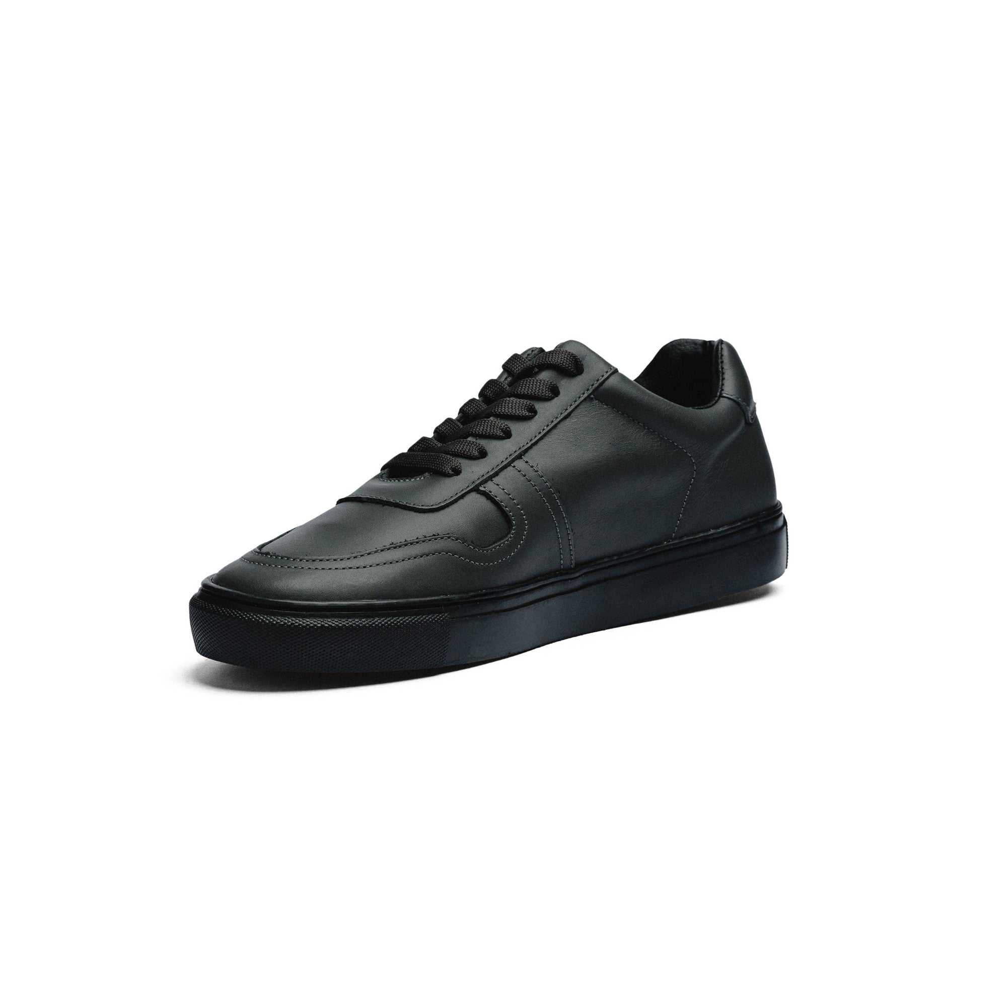 BLACK PEPPERS Lowtop Leather Sneaker TURIN Oxford Gris