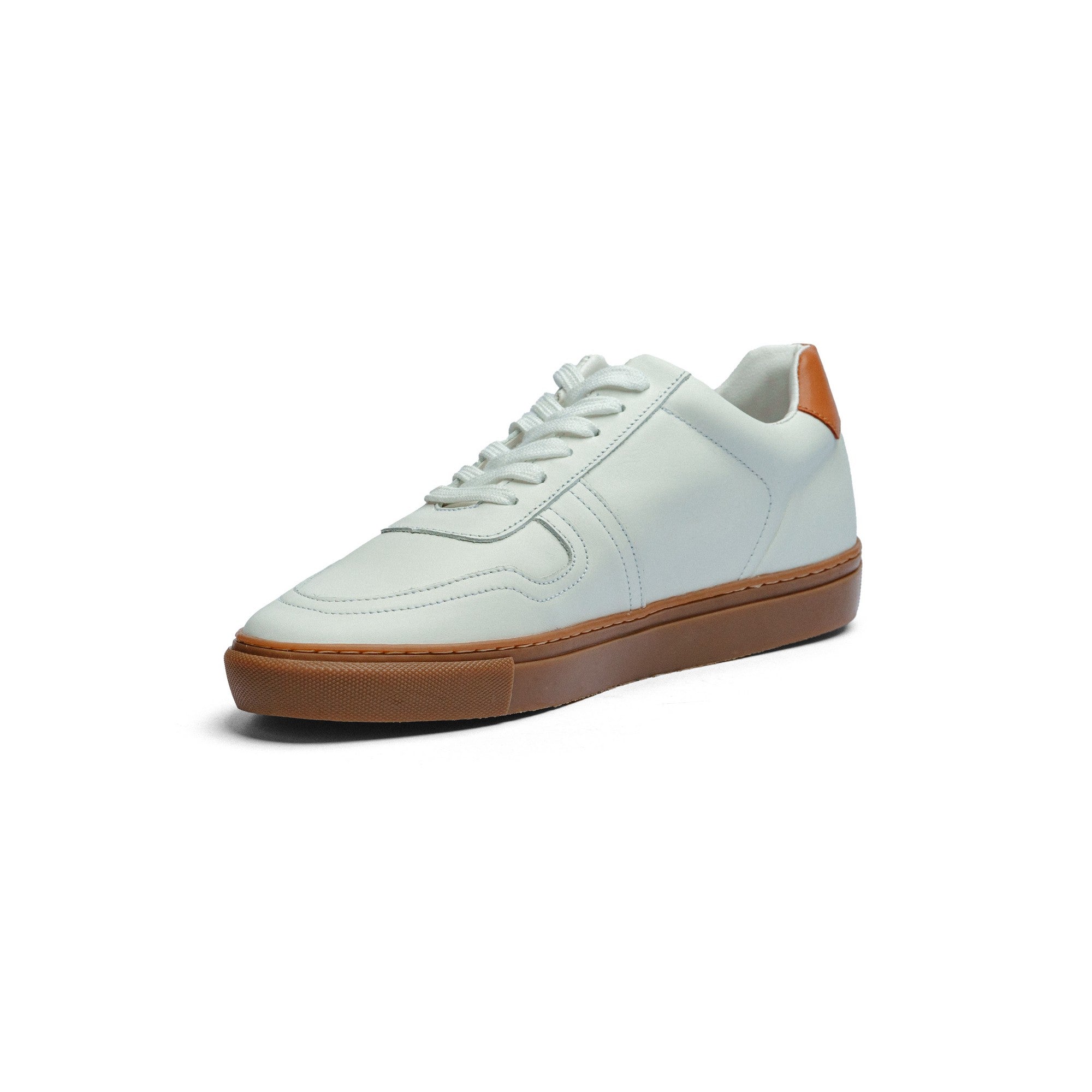 BLACK PEPPERS Lowtop Leather Sneaker TURIN White/ Rubber Sole