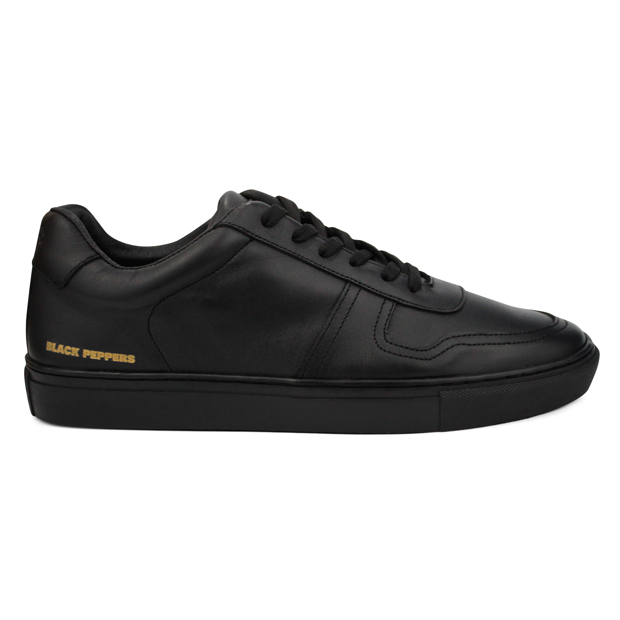 BLACK PEPPERS Lowtop Leather Sneaker TURIN Full Black