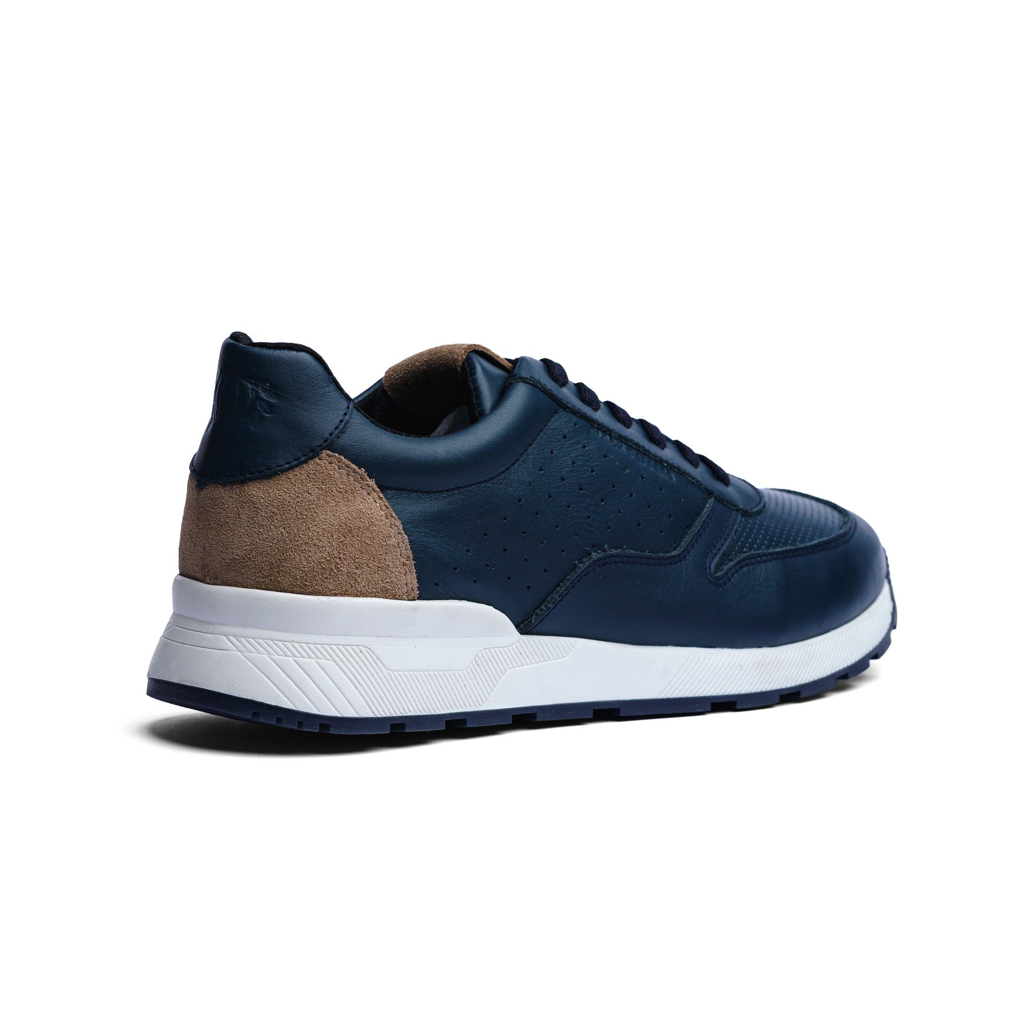 Tenis de Piel Black Peppers Trainer Leather Sneaker EOS Navy/White Sole