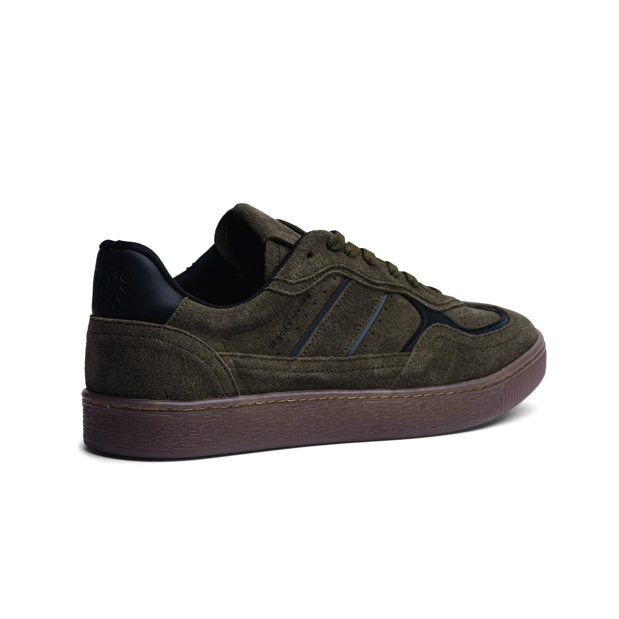 BLACK PEPPERS Lowtop Leather Sneaker PARMA Olive Green