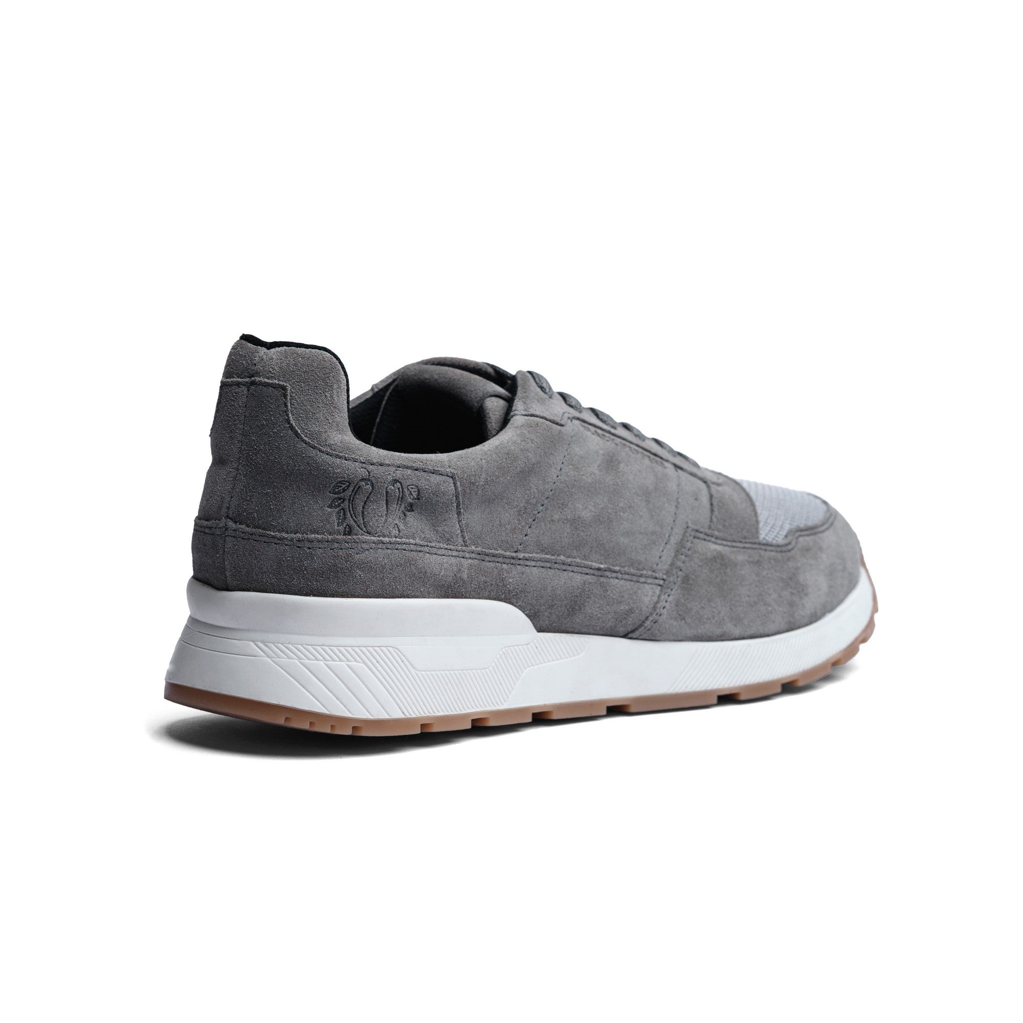 Tenis de Piel Black Peppers Trainer Leather Sneaker VERONA Gray/White Sole