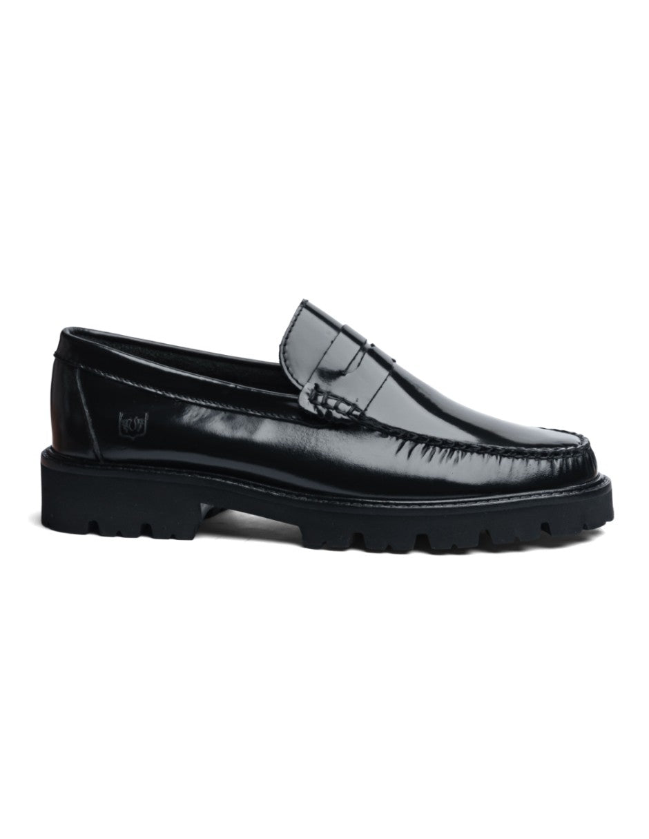 Leather Loafers Black