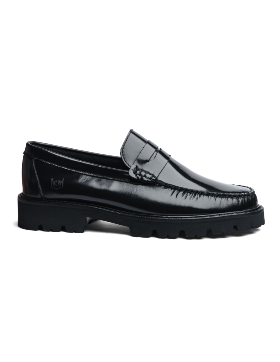Leather Loafers Black