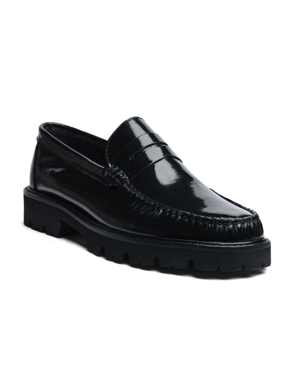 Leather Loafers Black