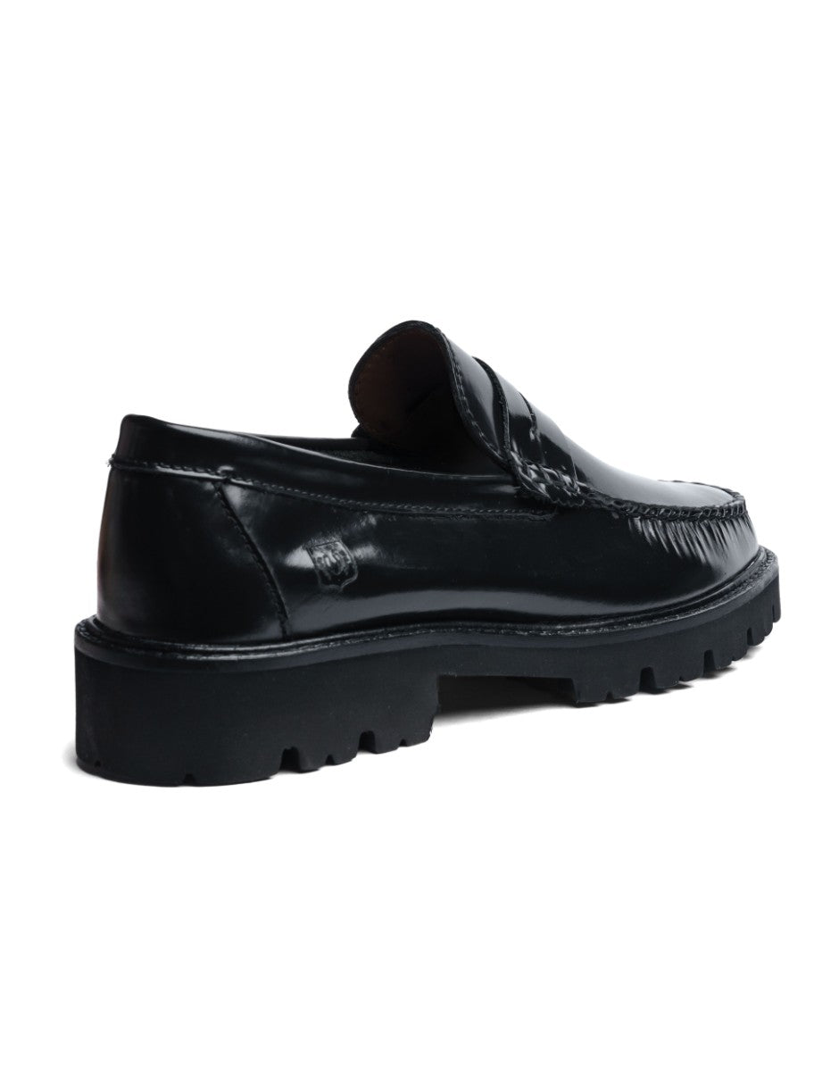 Leather Loafers Black
