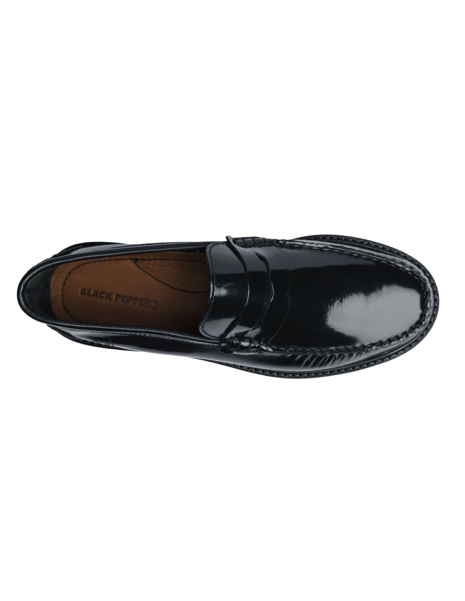 Leather Loafers Black