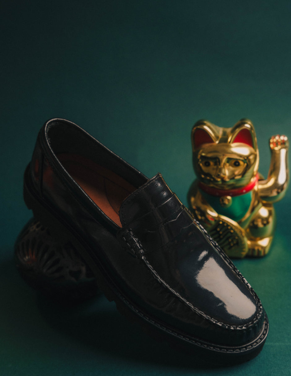 Leather Loafers Black