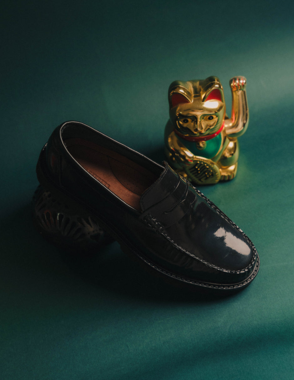 Leather Loafers Black