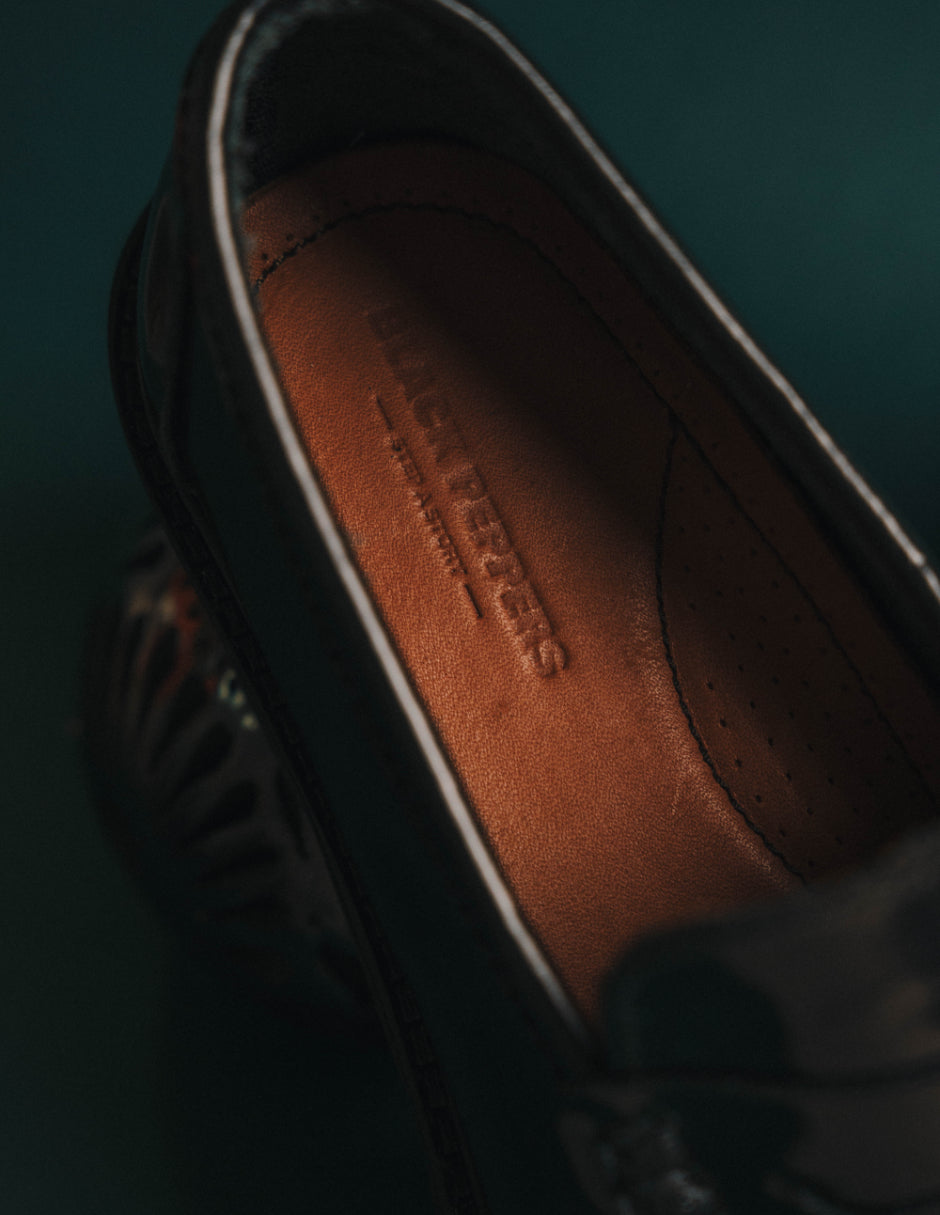 Leather Loafers Black