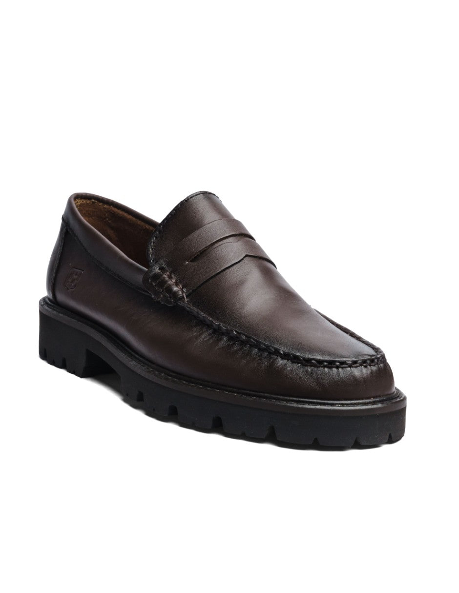 Leather Loafers Chocolate