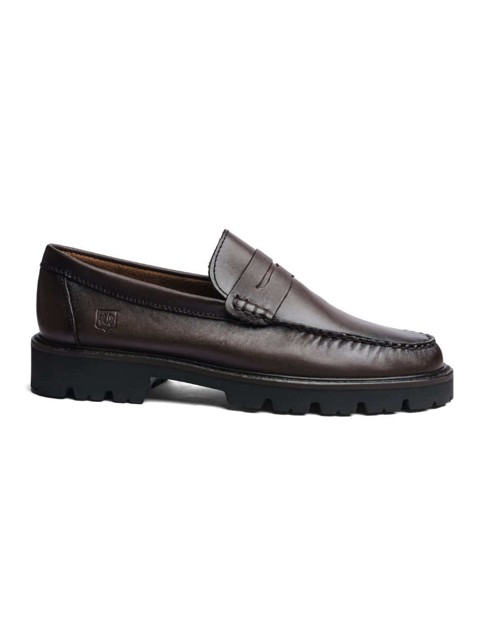 Leather Loafers Chocolate