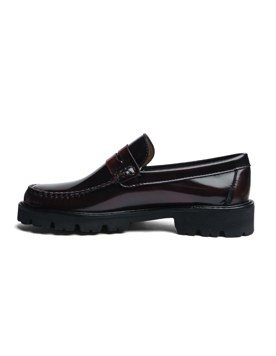 Leather Loafers Wine