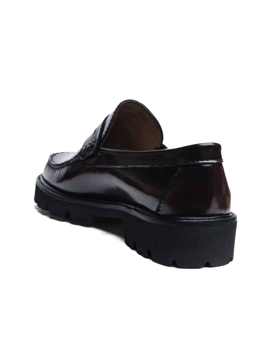 Leather Loafers Wine