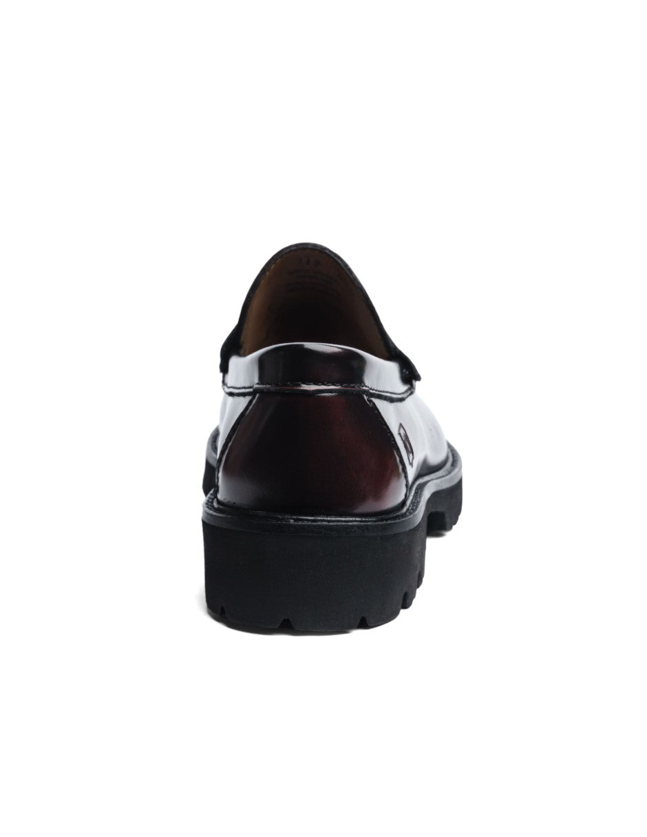 Leather Loafers Wine