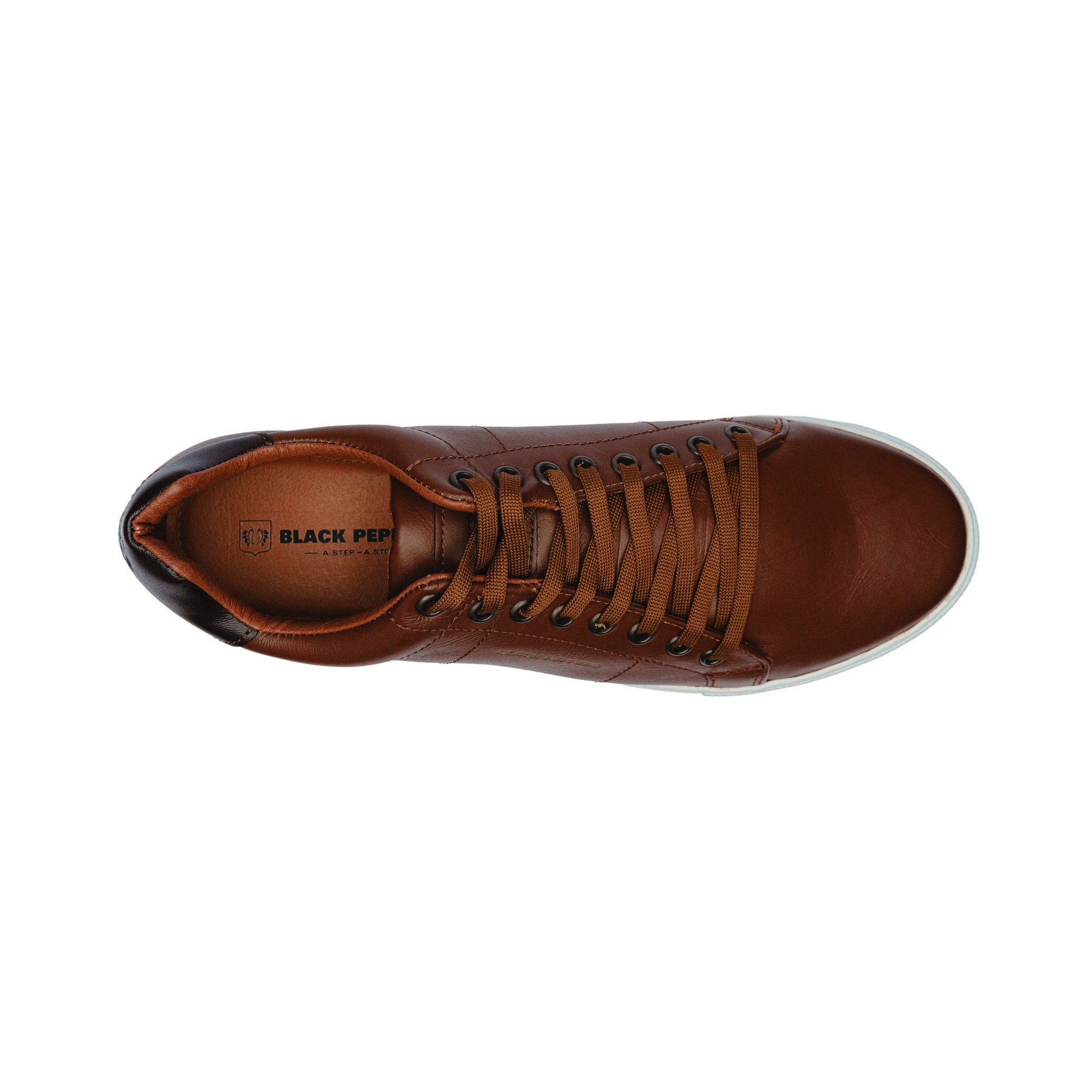 BLACK PEPPERS Lowtop Leather Sneaker CORE Camel