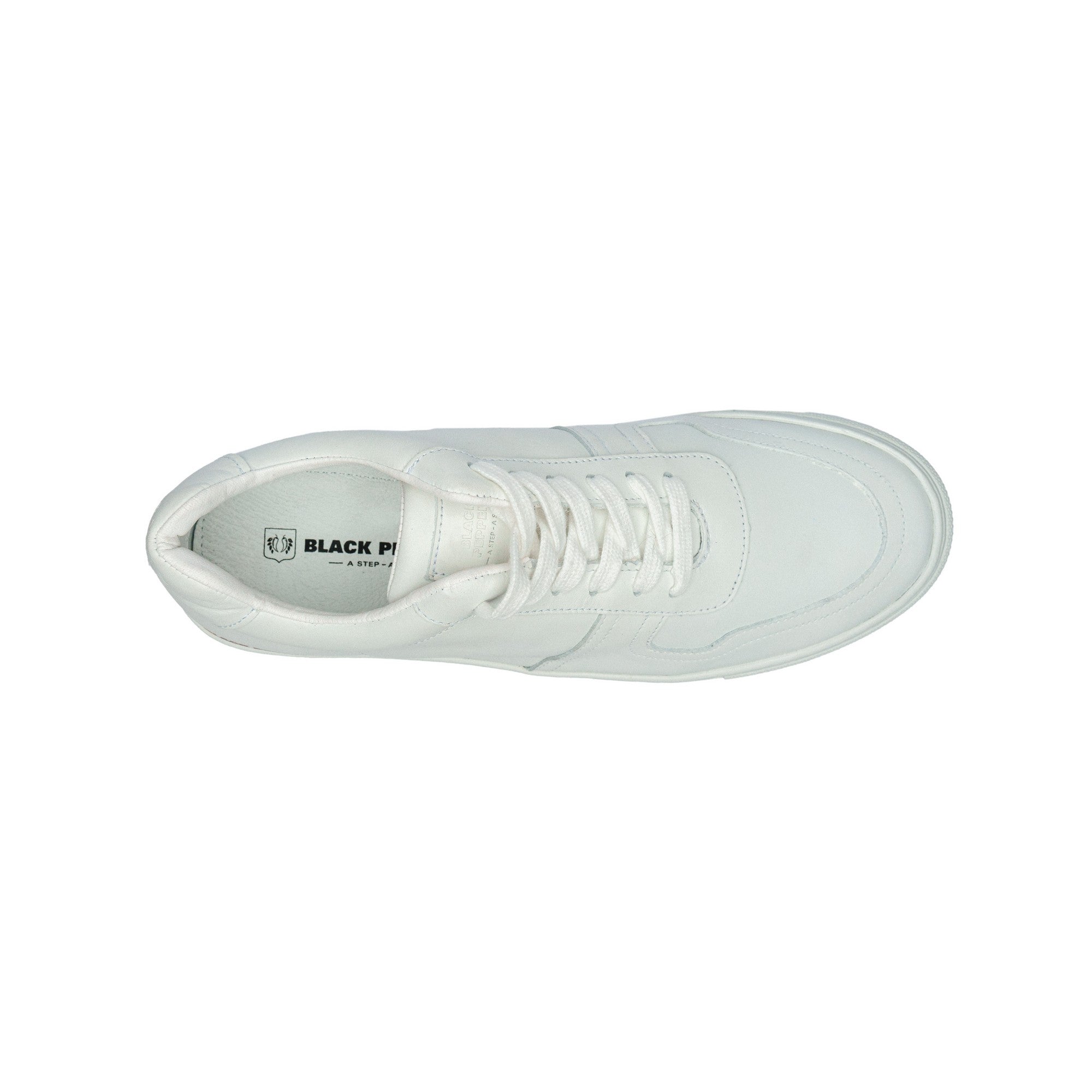 BLACK PEPPERS LOWTOP LEATHER SNEAKER TURIN FULL WHITE