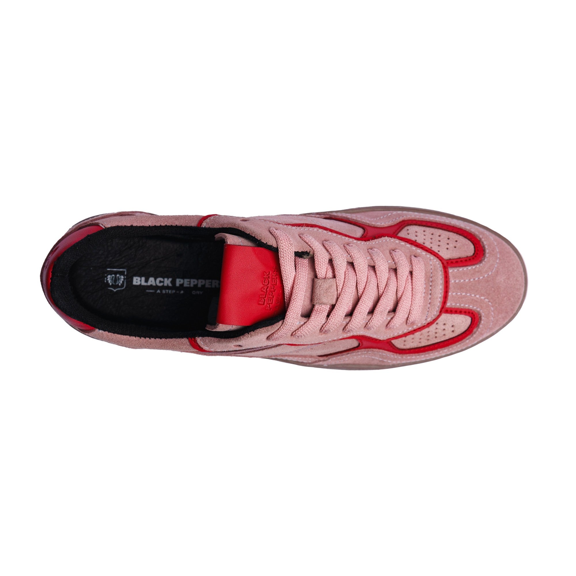 BLACK PEPPERS Lowtop Leather Sneaker PARMA Rose