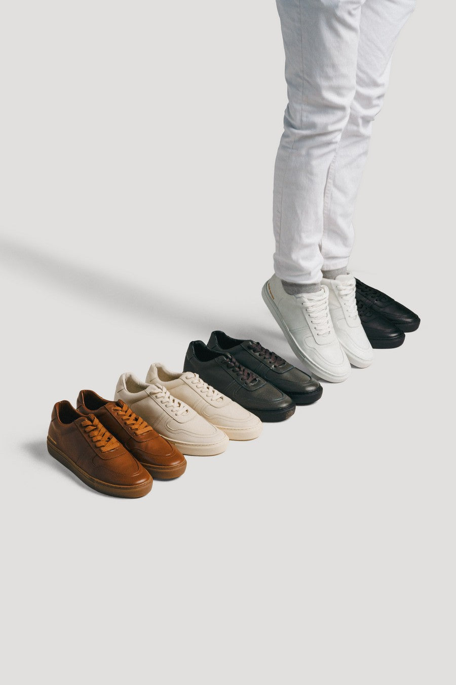 BLACK PEPPERS LOWTOP LEATHER SNEAKER TURIN FULL WHITE