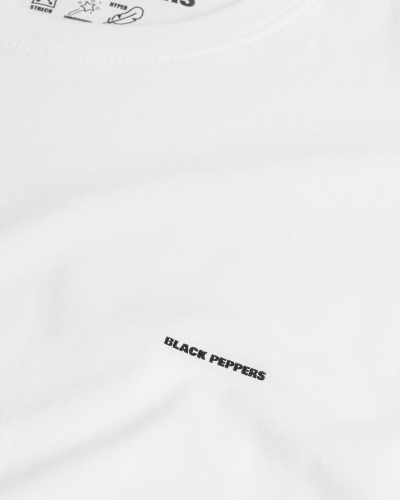 Long T-shirt Black Peppers High Tech Long Hombre White