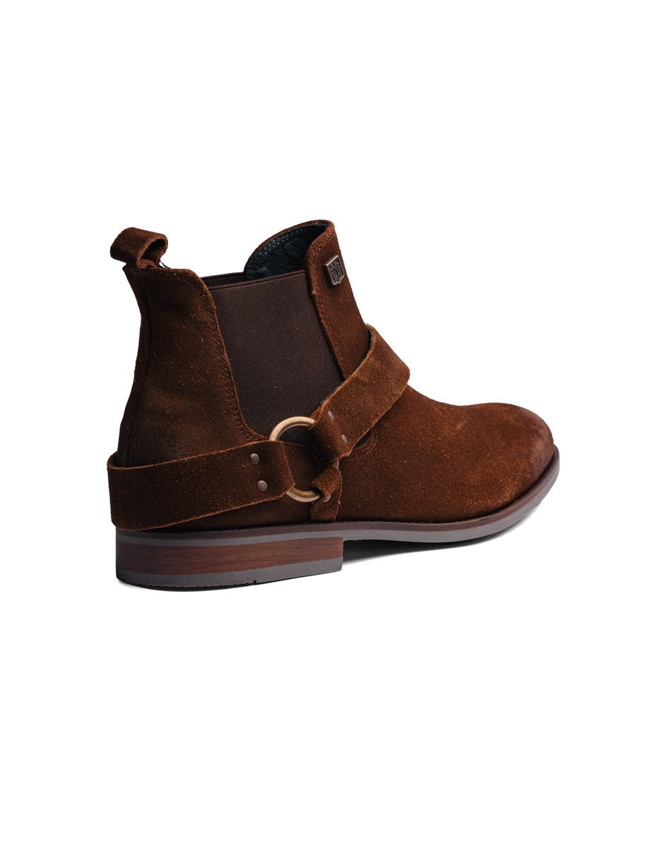 Camel Suede Leather LACE CHELSEA