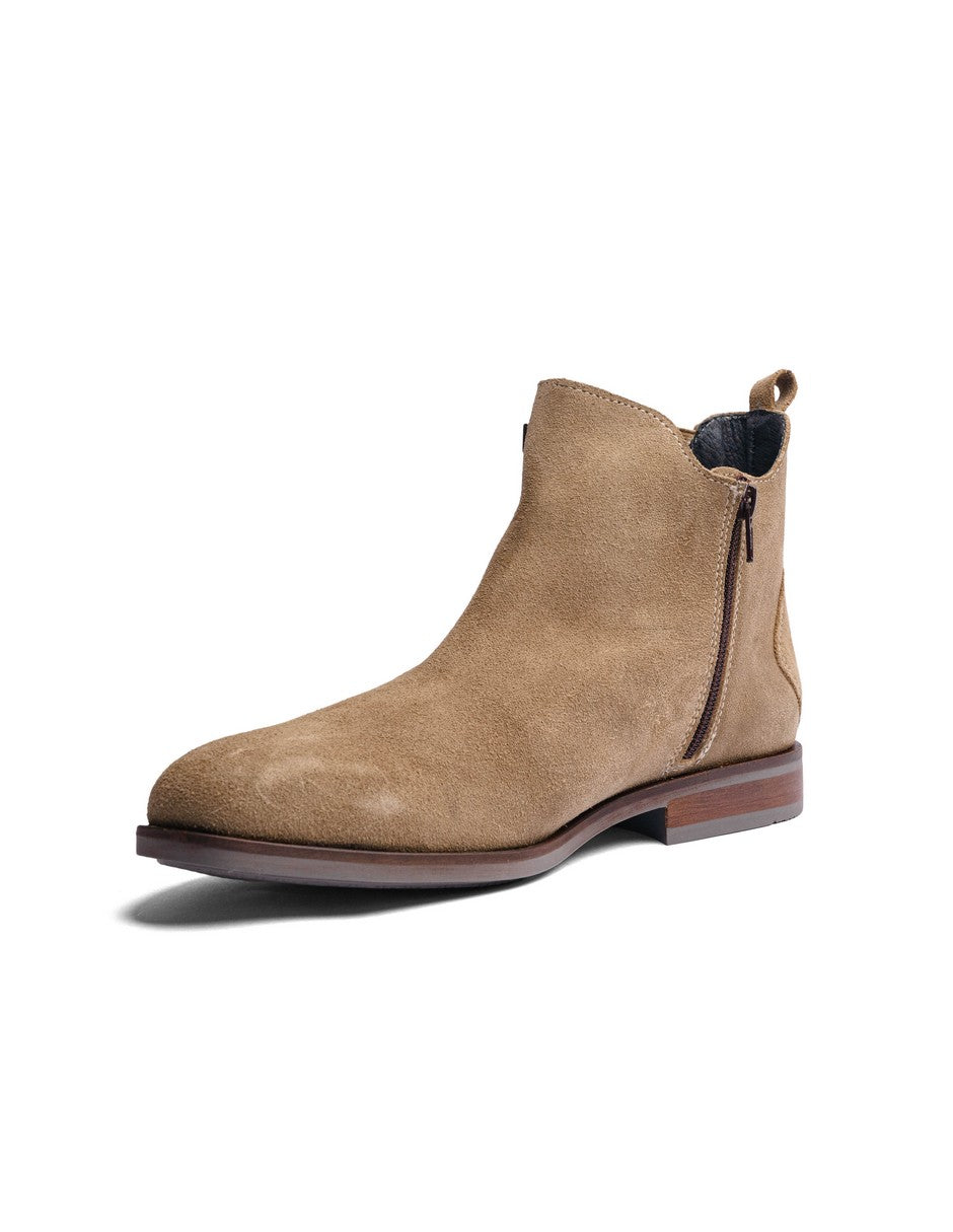 Cream Suede Leather ROCKSTAR CHELSEA