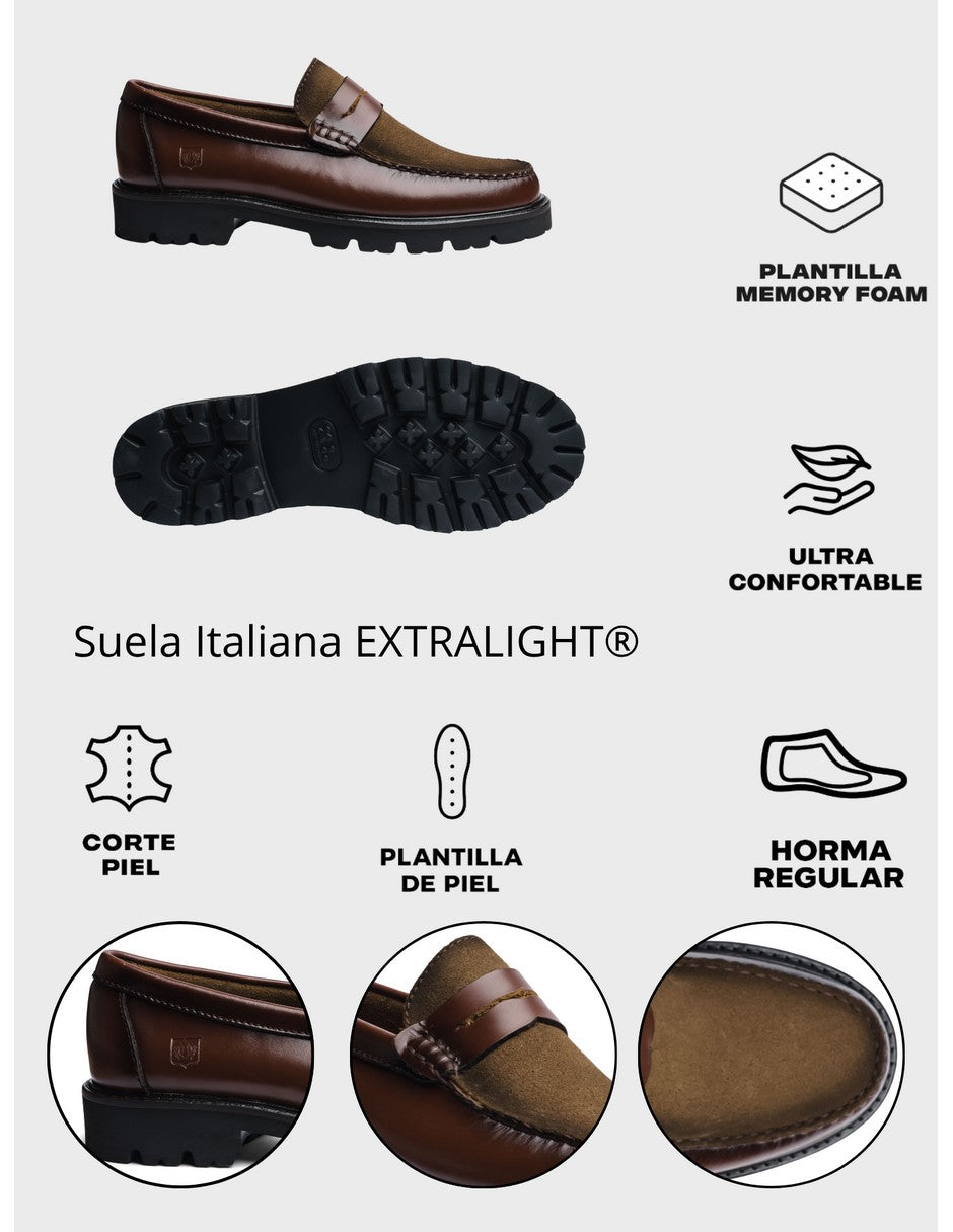Leather Loafers Brown