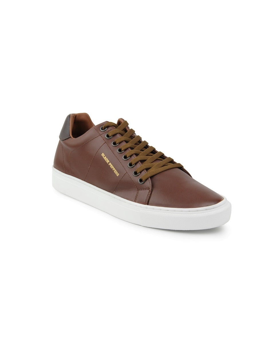 Lowtop Leather Sneaker CORE Camel
