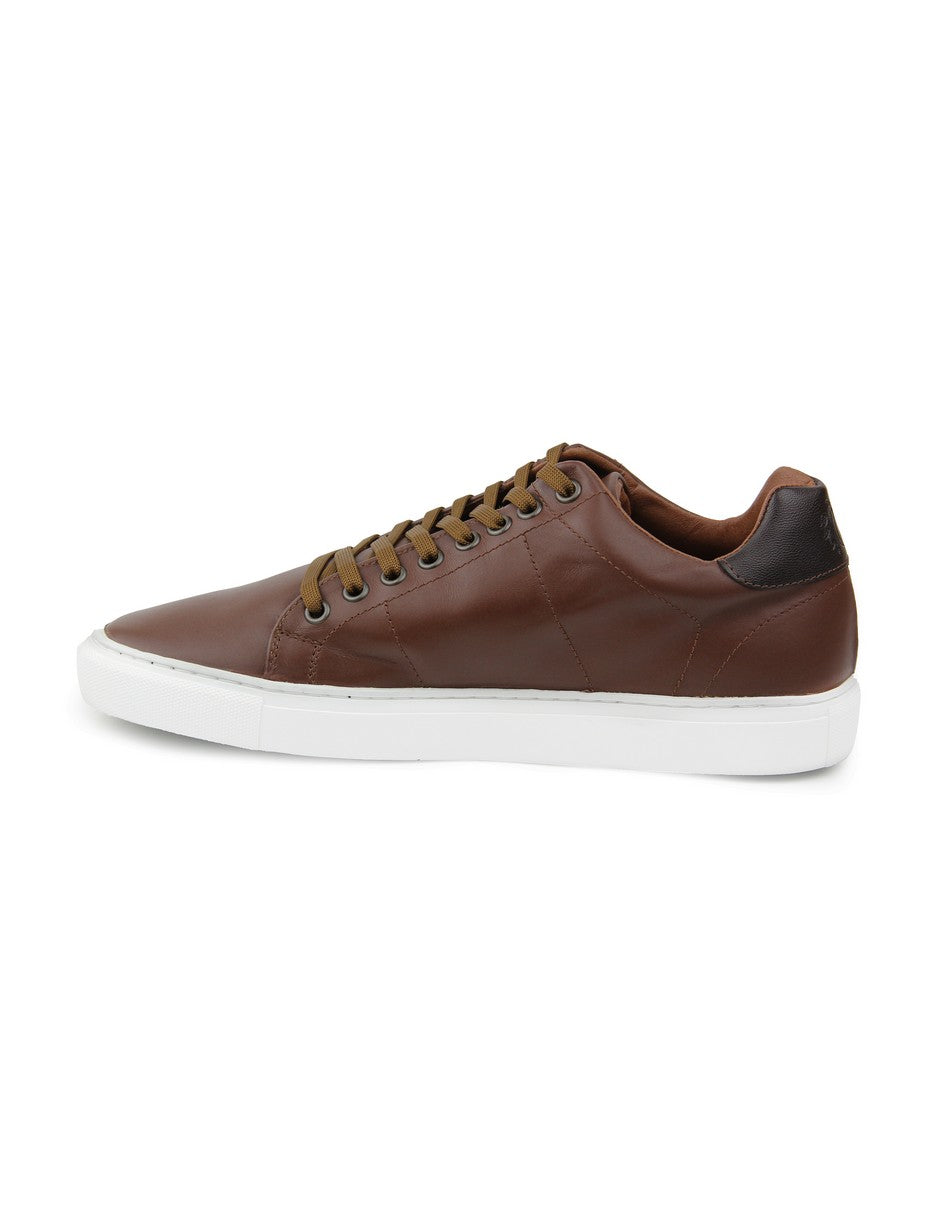 Lowtop Leather Sneaker CORE Camel